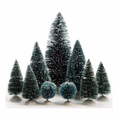 Kleine decoratie kleine kerstbooms 9x
