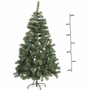 Kleine kleine kunst kerstboom 60 cm met warm witte verlichting