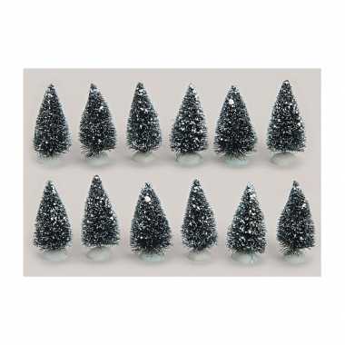 Kleine miniatuur boompjes 12 stuks