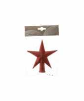 Kleine kerstboom piek rood glitter